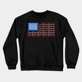 American Flag Golf Crewneck Sweatshirt